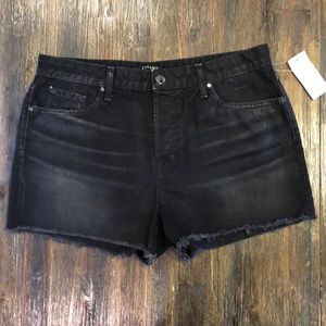 NWT J Brand Discreet black denim jean shorts 30